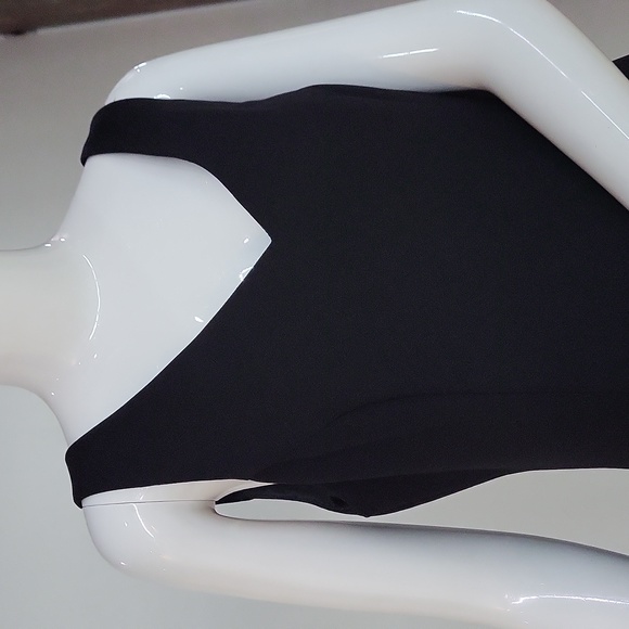 Moda International Classic Little Black Dress with Slit - Picture 2 of 10